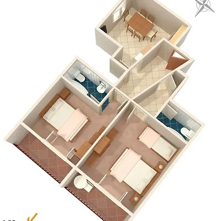 By The Sea Podgora, Makarska - 2604 Apartment